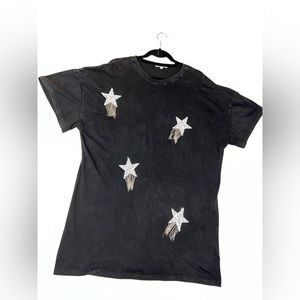 Rhinestone star T-shirt dress